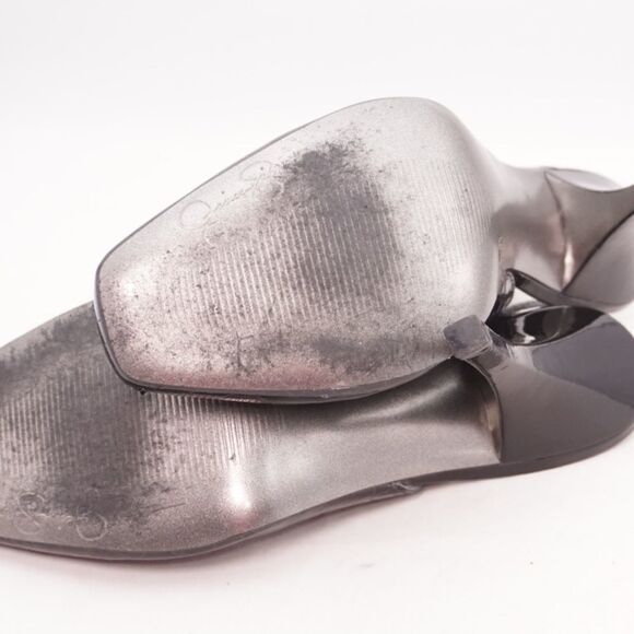 Jessica Simpson Black Croc Leather Slingbacks, 8.5 - Picture 13 of 13